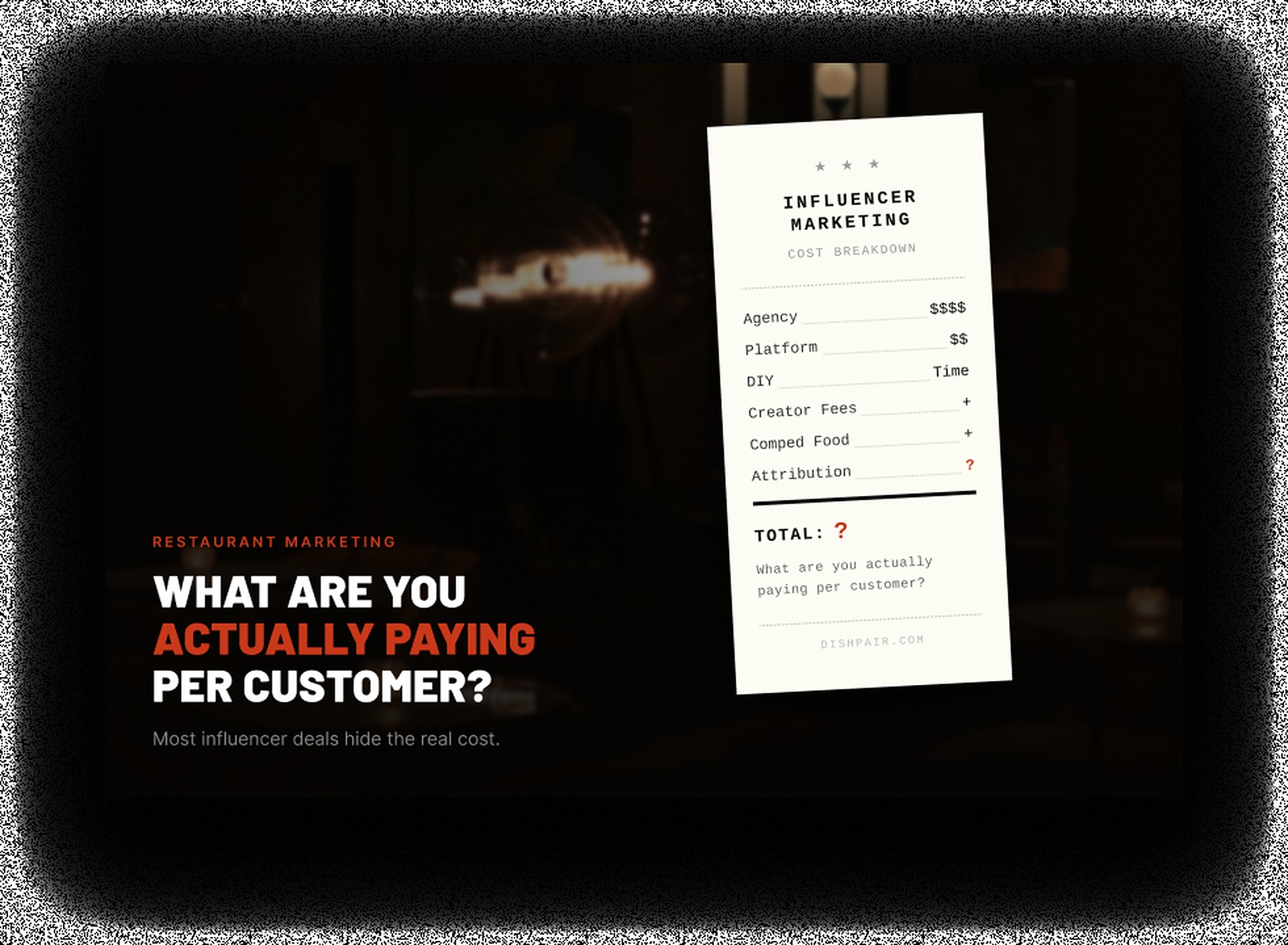What Does Restaurant Influencer Marketing Actually Cost? Agency vs Platform vs DIY (2026)